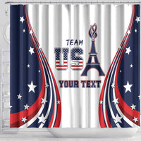 Personalized USA Make America Strong Again Shower Curtain Go Paris 2024