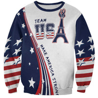 Personalized USA Make America Strong Again Sweatshirt Go Paris 2024 - Wonder Print Shop