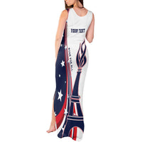 Personalized USA Make America Strong Again Tank Maxi Dress Go Paris 2024 - Wonder Print Shop