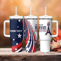 Personalized USA Make America Strong Again Tumbler With Handle Go Paris 2024 - Wonder Print Shop