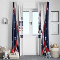 Personalized USA Make America Strong Again Window Curtain Go Paris 2024 - Wonder Print Shop