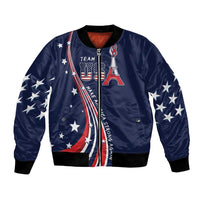 Personalized USA One For All Bomber Jacket Go Paris 2024 LT9 - Wonder Print Shop