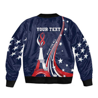 Personalized USA One For All Bomber Jacket Go Paris 2024 LT9 - Wonder Print Shop