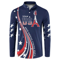 Personalized USA One For All Button Sweatshirt Go Paris 2024 LT9 - Wonder Print Shop