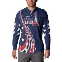 Personalized USA One For All Button Sweatshirt Go Paris 2024 LT9 - Wonder Print Shop