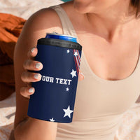 Personalized USA One For All 4 in 1 Can Cooler Tumbler Go Paris 2024 LT9 - Wonder Print Shop