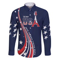Personalized USA One For All Family Matching Long Sleeve Bodycon Dress and Hawaiian Shirt Go Paris 2024 LT9 - Wonder Print Shop