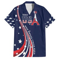 Personalized USA One For All Family Matching Off The Shoulder Long Sleeve Dress and Hawaiian Shirt Go Paris 2024 - Wonder Print Shop