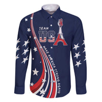 Personalized USA One For All Family Matching Puletasi and Hawaiian Shirt Go Paris 2024 - Wonder Print Shop