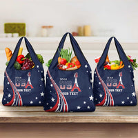 Personalized USA One For All Grocery Bag
