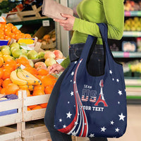 Personalized USA One For All Grocery Bag