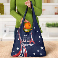 Personalized USA One For All Grocery Bag