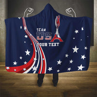 Personalized USA One For All Hooded Blanket Go Paris 2024