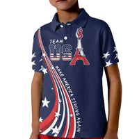 Personalized USA One For All Kid Polo Shirt Go Paris 2024 - Wonder Print Shop