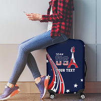 Personalized USA One For All Luggage Cover Go Paris 2024 - Wonder Print Shop