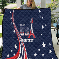 Personalized USA One For All Quilt Go Paris 2024 - Wonder Print Shop