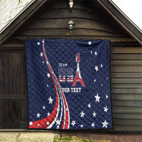 Personalized USA One For All Quilt Go Paris 2024 - Wonder Print Shop