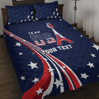 Personalized USA One For All Quilt Bed Set Go Paris 2024 - Wonder Print Shop