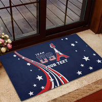 Personalized USA One For All Rubber Doormat Go Paris 2024 - Wonder Print Shop