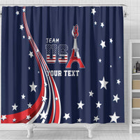 Personalized USA One For All Shower Curtain Go Paris 2024