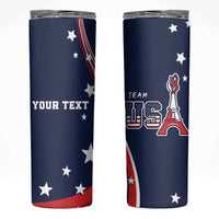 Personalized USA One For All Skinny Tumbler Go Paris 2024 - Wonder Print Shop