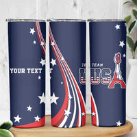 Personalized USA One For All Skinny Tumbler Go Paris 2024 - Wonder Print Shop