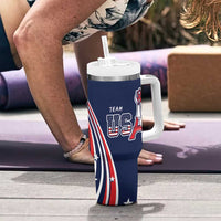Personalized USA One For All Tumbler With Handle Go Paris 2024 - Wonder Print Shop