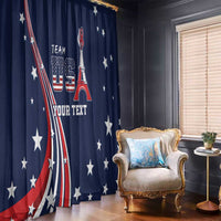 Personalized USA One For All Window Curtain Go Paris 2024 - Wonder Print Shop