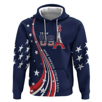 Personalized USA One For All Zip Hoodie Go Paris 2024 - Wonder Print Shop