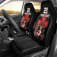 Custom Canada Rugby Pacific Car Seat Cover Beaver and Maple Leaf LT9 - Wonder Print Shop