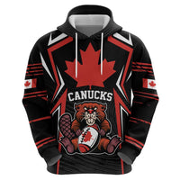 Custom Canada Rugby Pacific Hoodie Beaver and Maple Leaf - Wonder Print Shop