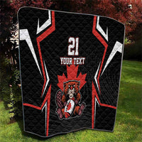 Custom Canada Rugby Pacific Quilt Beaver and Maple Leaf - Wonder Print Shop