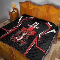 Custom Canada Rugby Pacific Quilt Beaver and Maple Leaf - Wonder Print Shop