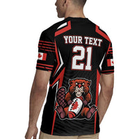Custom Canada Rugby Pacific Rugby Jersey Beaver and Maple Leaf - Wonder Print Shop