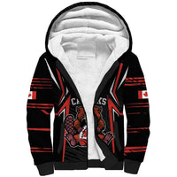 Custom Canada Rugby Pacific Sherpa Hoodie Beaver and Maple Leaf - Wonder Print Shop