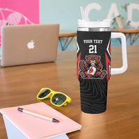 Custom Canada Rugby Pacific Tumbler With Handle Beaver and Maple Leaf - Wonder Print Shop