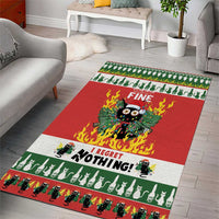 Merry Cat-Mas Area Rug Christmas It's Fine I'm Fine Everything is Fine LT9 - Wonder Print Shop