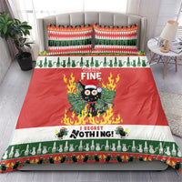 Merry Cat-Mas Bedding Set Christmas It's Fine I'm Fine Everything is Fine LT9 - Wonder Print Shop