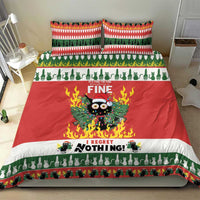 Merry Cat-Mas Bedding Set Christmas It's Fine I'm Fine Everything is Fine LT9 - Wonder Print Shop