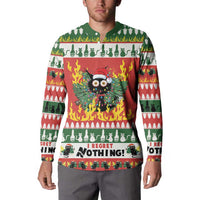 Merry Cat-Mas Button Sweatshirt Christmas It's Fine I'm Fine Everything is Fine LT9 - Wonder Print Shop