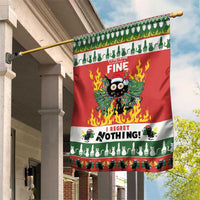 Merry Cat-Mas Garden Flag Christmas It's Fine I'm Fine Everything is Fine - Wonder Print Shop