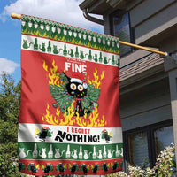 Merry Cat-Mas Garden Flag Christmas It's Fine I'm Fine Everything is Fine - Wonder Print Shop