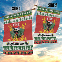 Merry Cat-Mas Garden Flag Christmas It's Fine I'm Fine Everything is Fine - Wonder Print Shop