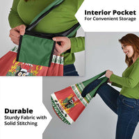 Merry Cat-Mas Grocery Bag Christmas It's Fine I'm Fine Everything is Fine