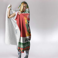 Merry Cat-Mas Hooded Blanket Christmas It's Fine I'm Fine Everything is Fine