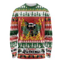 Merry Cat-Mas Long Sleeve Shirt Christmas It's Fine I'm Fine Everything is Fine - Wonder Print Shop