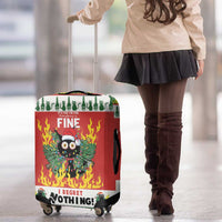 Merry Cat-Mas Luggage Cover Christmas It's Fine I'm Fine Everything is Fine - Wonder Print Shop