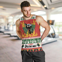 Merry Cat-Mas Men Tank Top Christmas It's Fine I'm Fine Everything is Fine - Wonder Print Shop