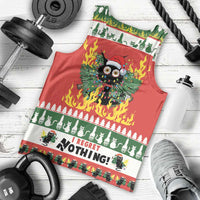 Merry Cat-Mas Men Tank Top Christmas It's Fine I'm Fine Everything is Fine - Wonder Print Shop