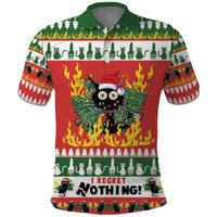 Merry Cat-Mas Polo Shirt Christmas It's Fine I'm Fine Everything is Fine - Wonder Print Shop